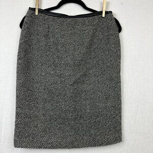 Calvin Klein Tweed Wool Blend Pencil Skirt Womens 4 Professional Punk Streetwear
